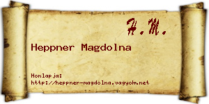 Heppner Magdolna névjegykártya
